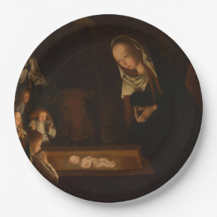 Assiettes En Carton La Nativité à la Nuit (Naissance de Jésus, Noël)