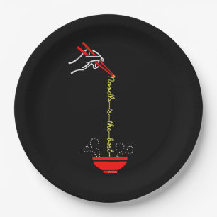 Assiettes En Carton La nouille est le meilleur