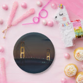 Assiettes En Carton La Nuit Au Pont Mackinac (Fête)