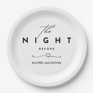 Assiettes En Carton La Nuit Avant Le Dîner De La Répétition