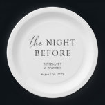 Assiettes En Carton La Nuit Avant Le Dîner De La Répétition Mariage<br><div class="desc">Ces assiettes sont l'addition parfaite à votre dîner de répétition la veille du grand jour !</div>