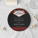 Assiettes En Carton La Parties scintillant Damask Las Vegas Mariage Co<br><div class="desc">Célébrez dans le style avec ces assiettes en papier mariage design et très tendance. Ce design est facile à personnaliser avec votre libellé d'événement spécial et vos invités seront ravis quand ils verront ces fabuleuses assiettes.</div>