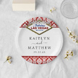 Assiettes En Carton La Parties scintillant Damask Las Vegas Mariage Co<br><div class="desc">Célébrez dans le style avec ces assiettes en papier mariage design et très tendance. Ce design est facile à personnaliser avec votre libellé d'événement spécial et vos invités seront ravis quand ils verront ces fabuleuses assiettes.</div>