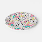 Assiettes En Carton La petite BO piaulent des plats de partie (Angle)