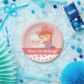 Assiettes En Carton La Petite Petite Femme Accroche Les Filles D'Agnea (Fête)