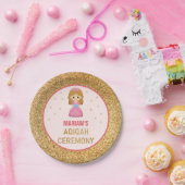 Assiettes En Carton La petite princesse Aqiqah, Parties scintillant d' (Fête)