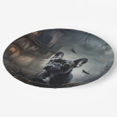 Assiettes En Carton La peur de l'Halloween (Angle)