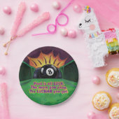 Assiettes En Carton La piscine est la chance (Fête)