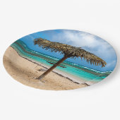 Assiettes En Carton La plage de l'Anse des Rochers (Angle)