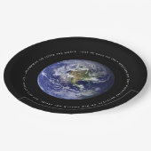 Assiettes En Carton La planète Terre dans l'espace - Christian John 3: (Angle)