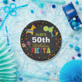 Assiettes En Carton La plaque à papier d'anniversaire de fiesta - (Fête)