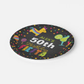 Assiettes En Carton La plaque à papier d'anniversaire de fiesta - (Angle)