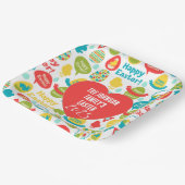 Assiettes En Carton La plaque de Pâques 2025 de la famille Johnson (Angulaire)