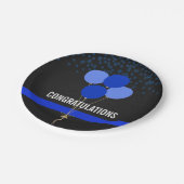 Assiettes En Carton La police Party des félicitations orientées (Angle)