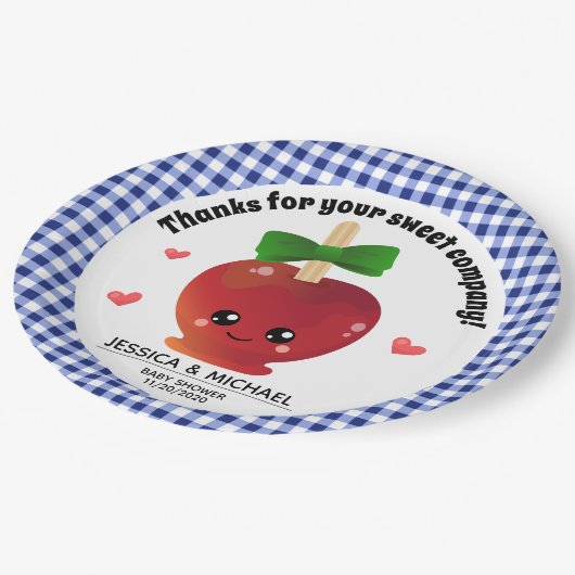 Assiettes En Carton La pomme de nos yeux (Angle)