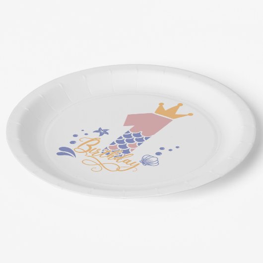 Assiettes En Carton La première plaque d'anniversaire de votre enfant  (Angle)