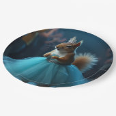 Assiettes En Carton La princesse écureuil (Angle)
