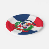 Assiettes En Carton La République Dominicaine (Angle)