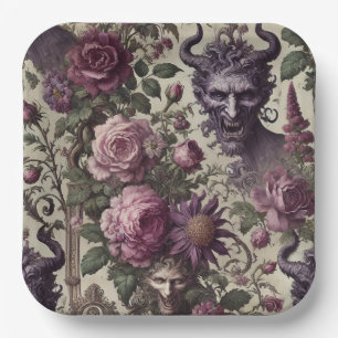 Assiettes En Carton La requête de lumière - gothique baroque