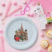 Assiettes En Carton La Russie - Russia plaque de Moscou (Fête)