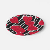 Assiettes En Carton la Saint-Valentin (Angle)