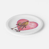 Assiettes En Carton La Saint-Valentin au chameau (Angle)