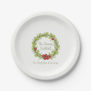 Assiettes En Carton La salade des Verts