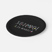 Assiettes En Carton La science est magique (Angle)