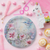 Assiettes En Carton La série de conception de colibris 11 (Fête)