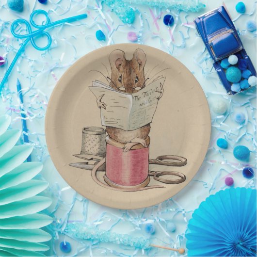 Assiettes En Carton La souris sur mesure (par Beatrix Potter) (Fête)