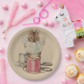 Assiettes En Carton La souris sur mesure (par Beatrix Potter) (Fête)