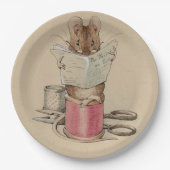 Assiettes En Carton La souris sur mesure (par Beatrix Potter) (Devant)