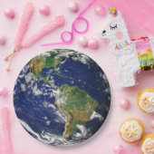 Assiettes En Carton La terre des plaques à papier jetables de l'espace (Fête)