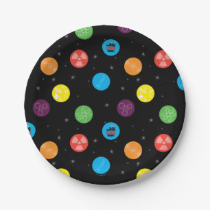 Assiettes En Carton La théorie du Big Bang Motif noir