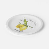 Assiettes En Carton La verdure des citrons (Angle)