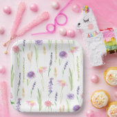 Assiettes En Carton La verdure fleur sauvage (Fête)