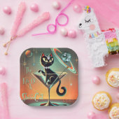 Assiettes En Carton La Vie D'Un Chat De Femme De Chaussure (Fête)