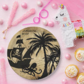 Assiettes En Carton La vie d'un pirate pour moi bateau en mer (Fête)