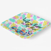 Assiettes En Carton La Vie Est Meilleure En Tournesol (Angulaire)