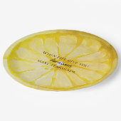 Assiettes En Carton La Vie Vous Donne Une Citation De Citron (Angle)