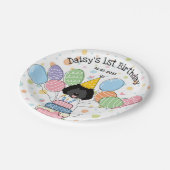 Assiettes En Carton Labradoodle chien Anniversaire Plaques papier (Angle)