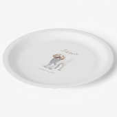 Assiettes En Carton Labradoodle Custom Pet Mariage (Angle)