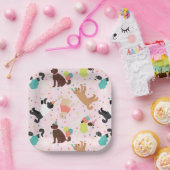 Assiettes En Carton Labradoodle / Goldendoodle Anniversaire Party (Fête)