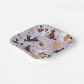 Assiettes En Carton Labradoodle / Os et pattes Goldendoodle (Angulaire)