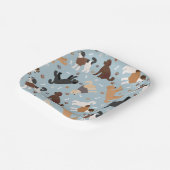 Assiettes En Carton Labradoodle / Os et pattes Goldendoodle (Angulaire)