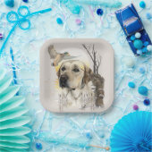 Assiettes En Carton Labrador, chasse aux canards (Fête)