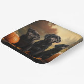 Assiettes En Carton Labrador Chiot Automne Citrouille de plaisir (Angulaire)