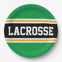 LACROSSE Bright Green Black Yellow Racing Stripes