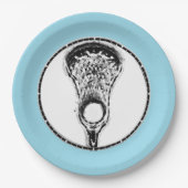 Assiettes En Carton Lacrosse Party, événement (Devant)