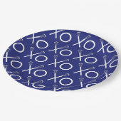 Assiettes En Carton Lacrosse Team Blue (Angle)